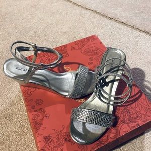 Silver sandals